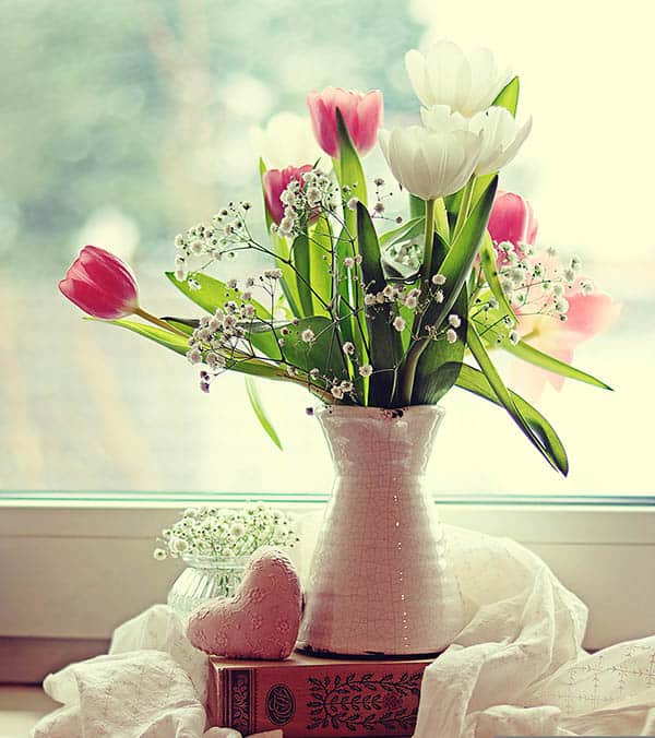 reference photo for watercolor tutorial Flowers and Lace