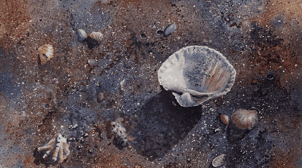 Seashell Watercolor Painting