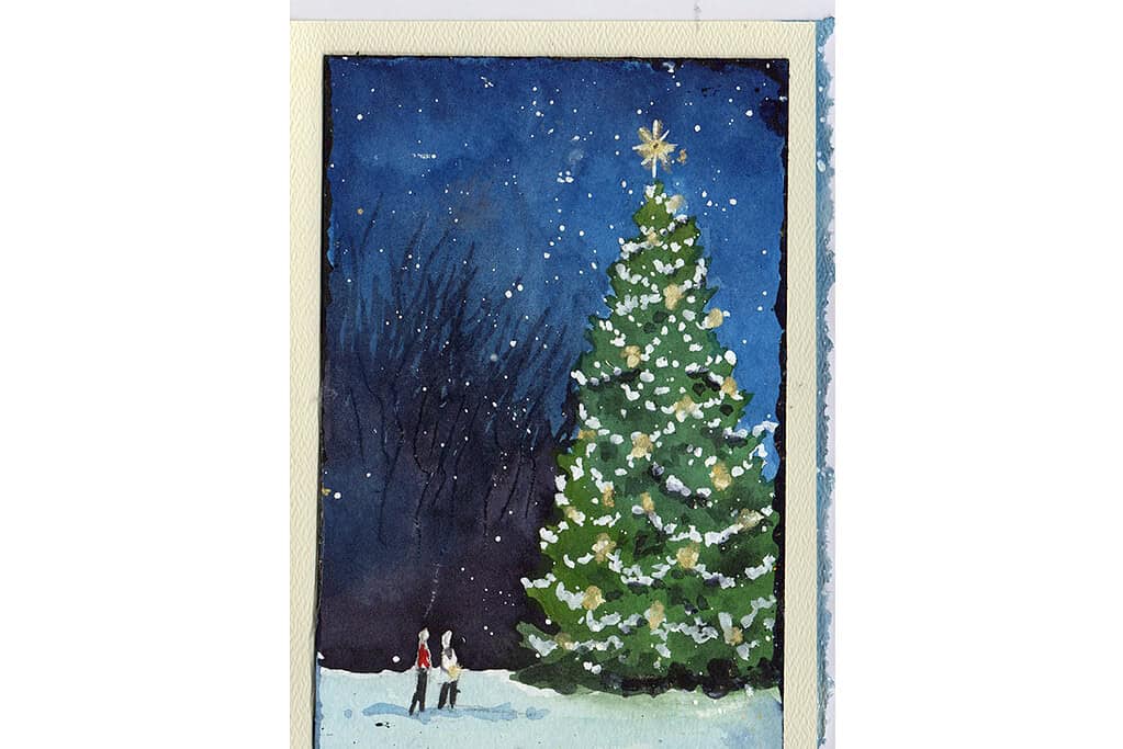Christmas Tree Holiday Card icon
